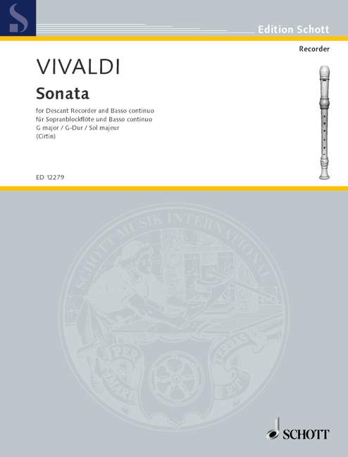 Front Cover Image Sonata G-Dur RV 59 