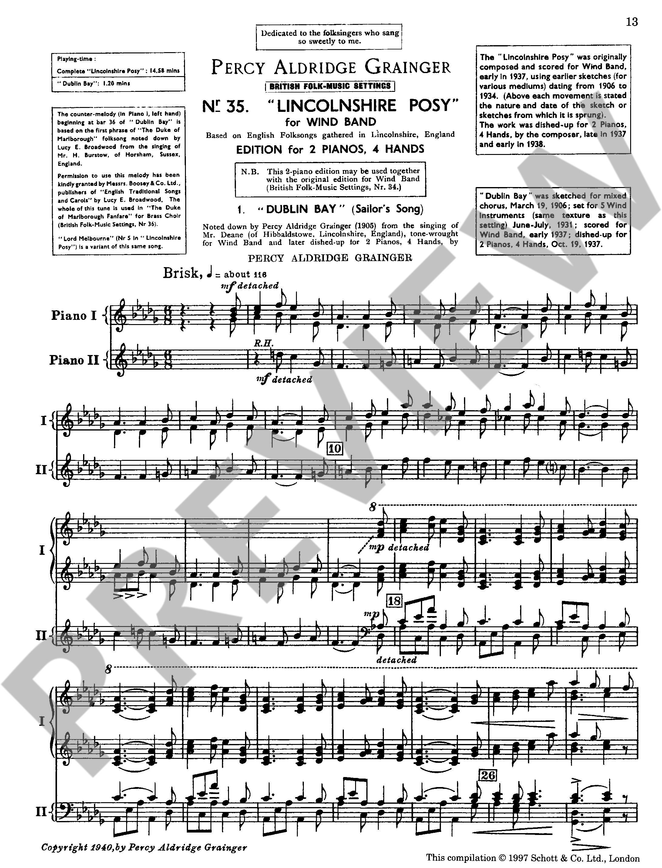 Other Cover Image Music for Two Pianos 