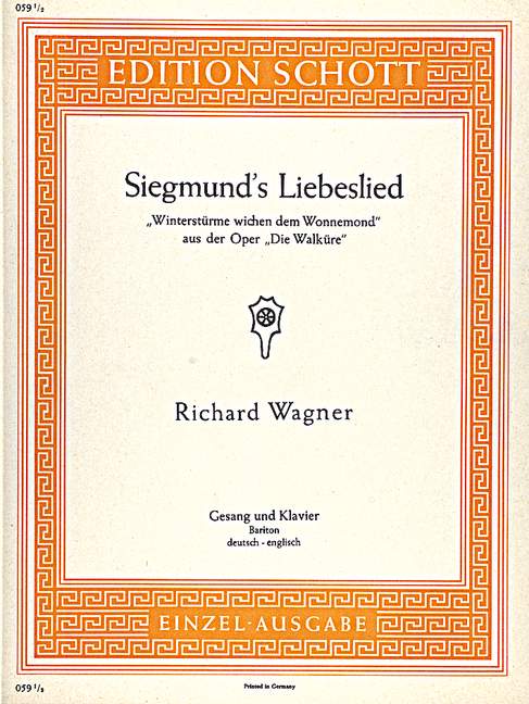 Front Cover Image Die Walküre WWV 86 B 