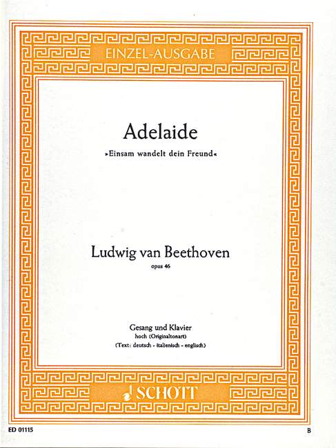 Front Cover Image Adelaide op. 46 