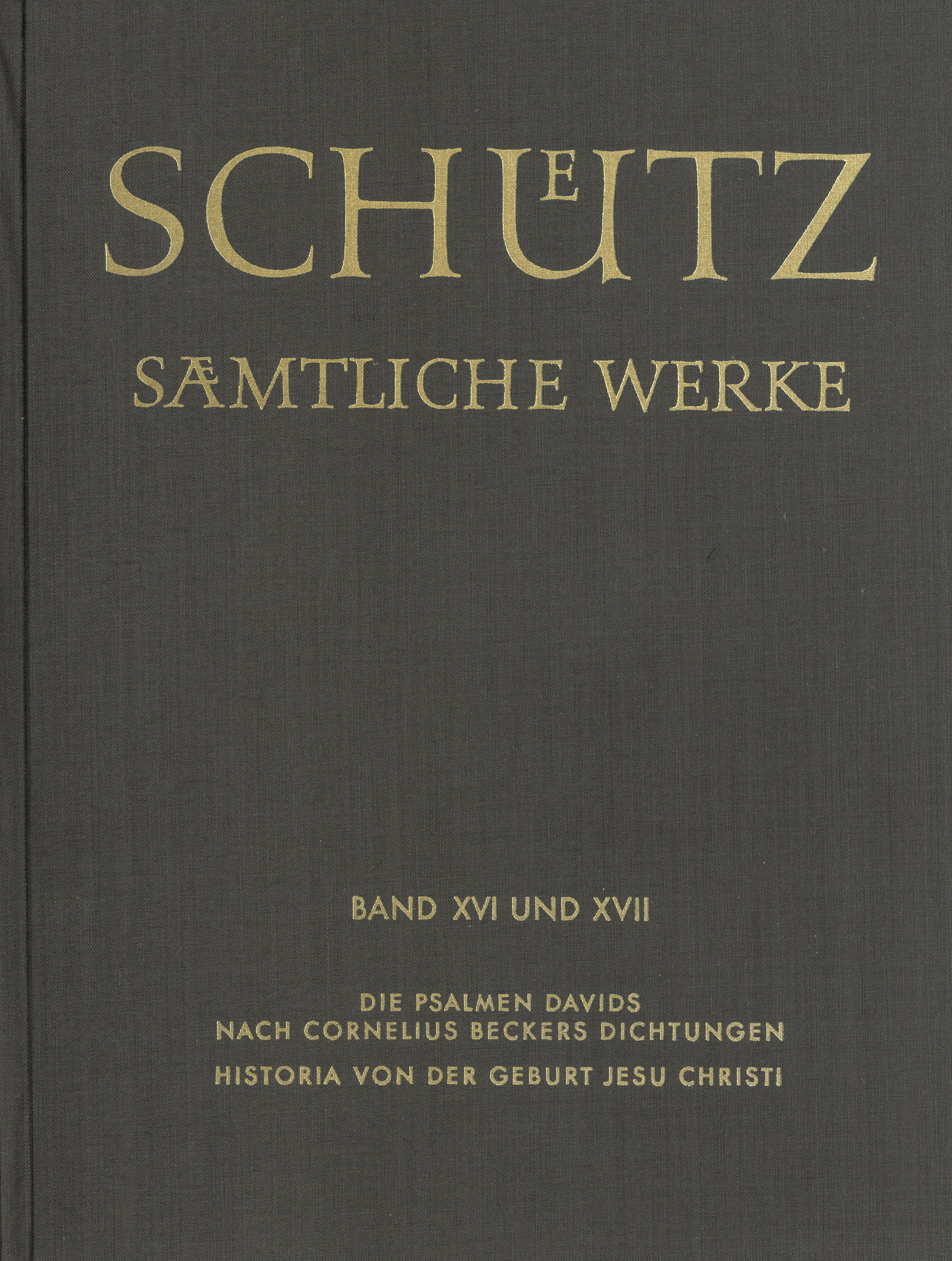 Front Cover Image Sämtliche Werke, Band 16/17