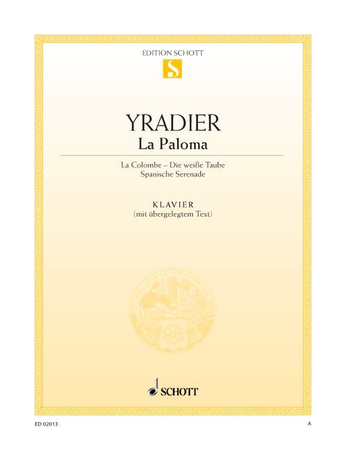 Front Cover Image La Paloma G-Dur 