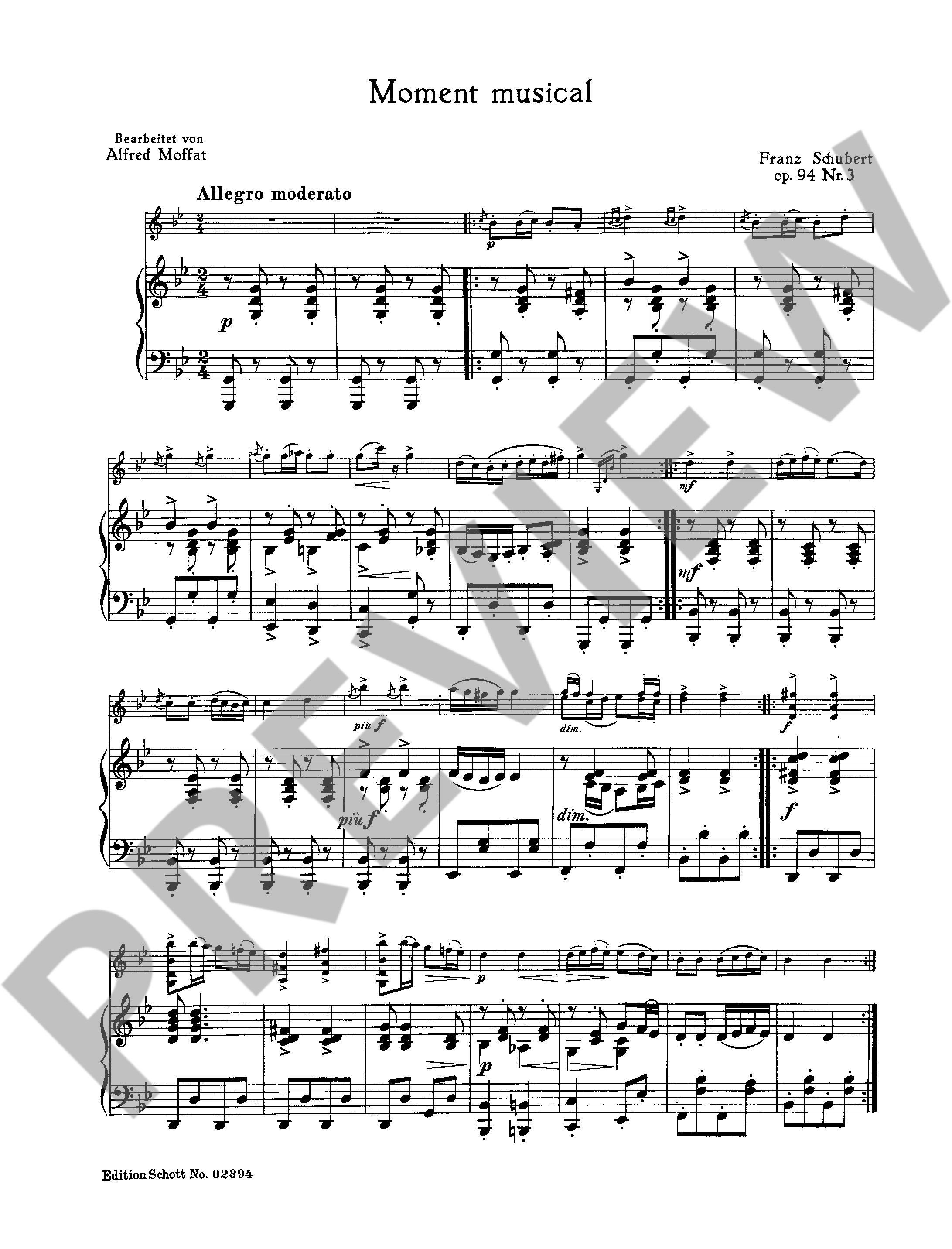 Other Cover Image Moment Musical op. 94/3 