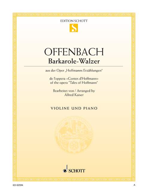 Front Cover Image Barkarole-Walzer 