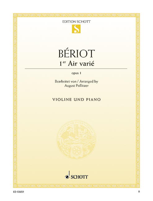 Front Cover Image Air varié d-Moll op. 1 