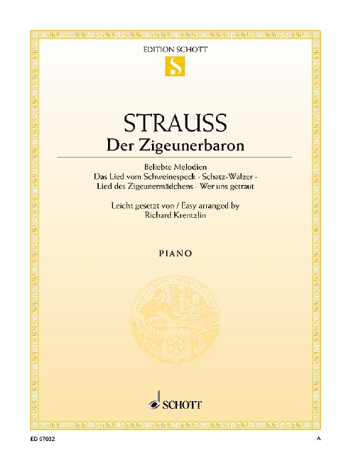 Front Cover Image Der Zigeunerbaron 