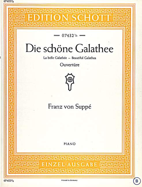 Front Cover Image Die schöne Galathee 