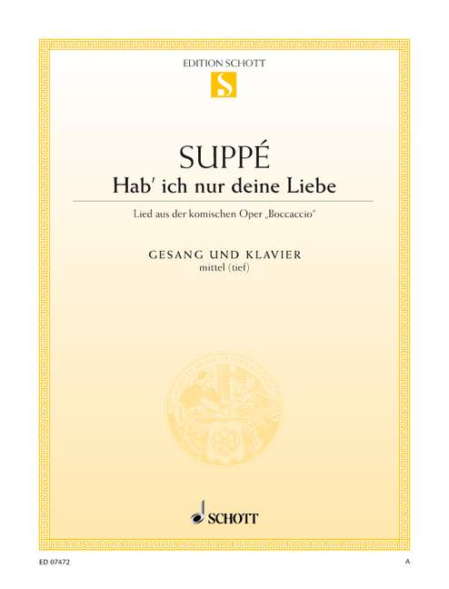 Front Cover Image Hab' ich nur deine Liebe 