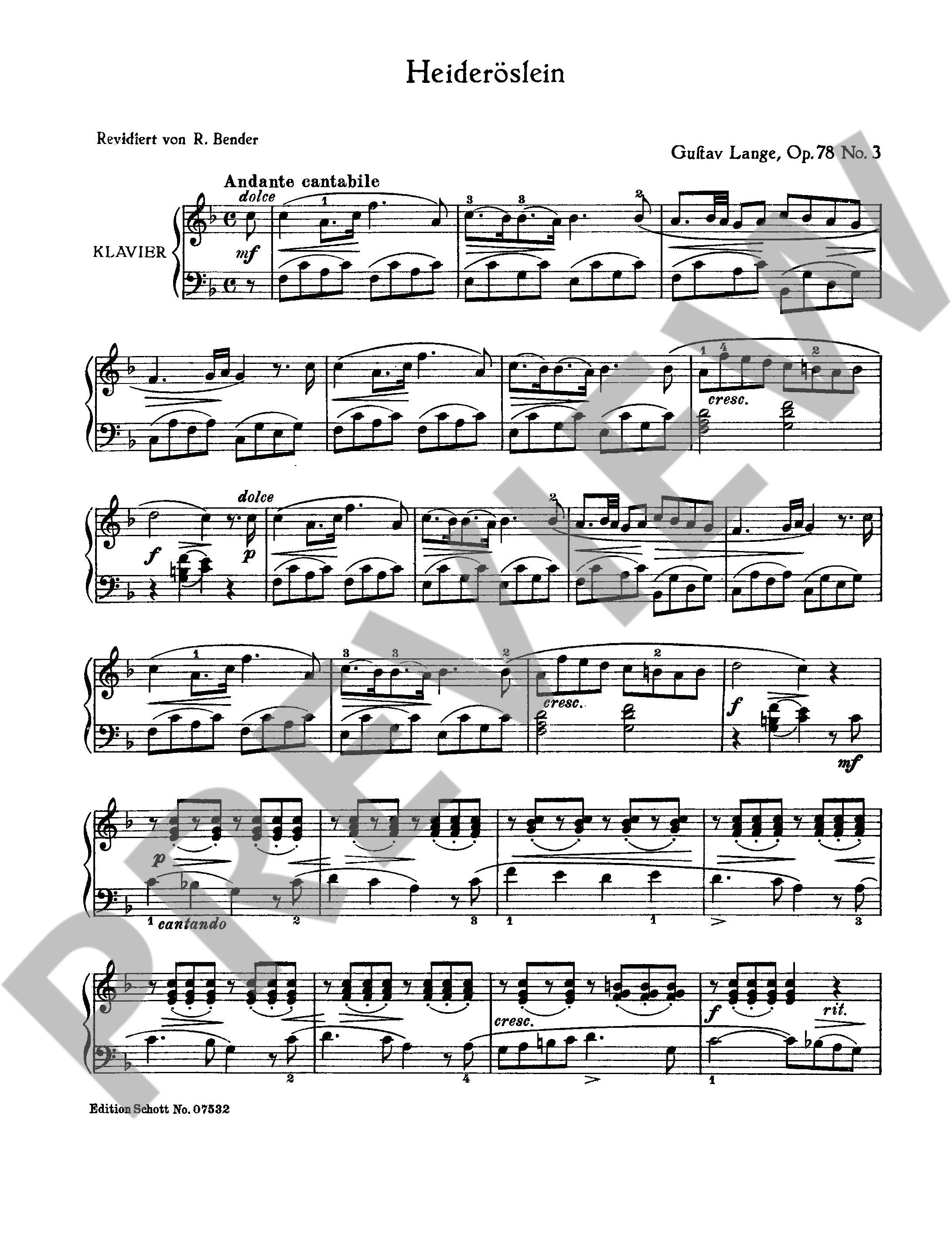 Other Cover Image Heideröslein op. 78/3 
