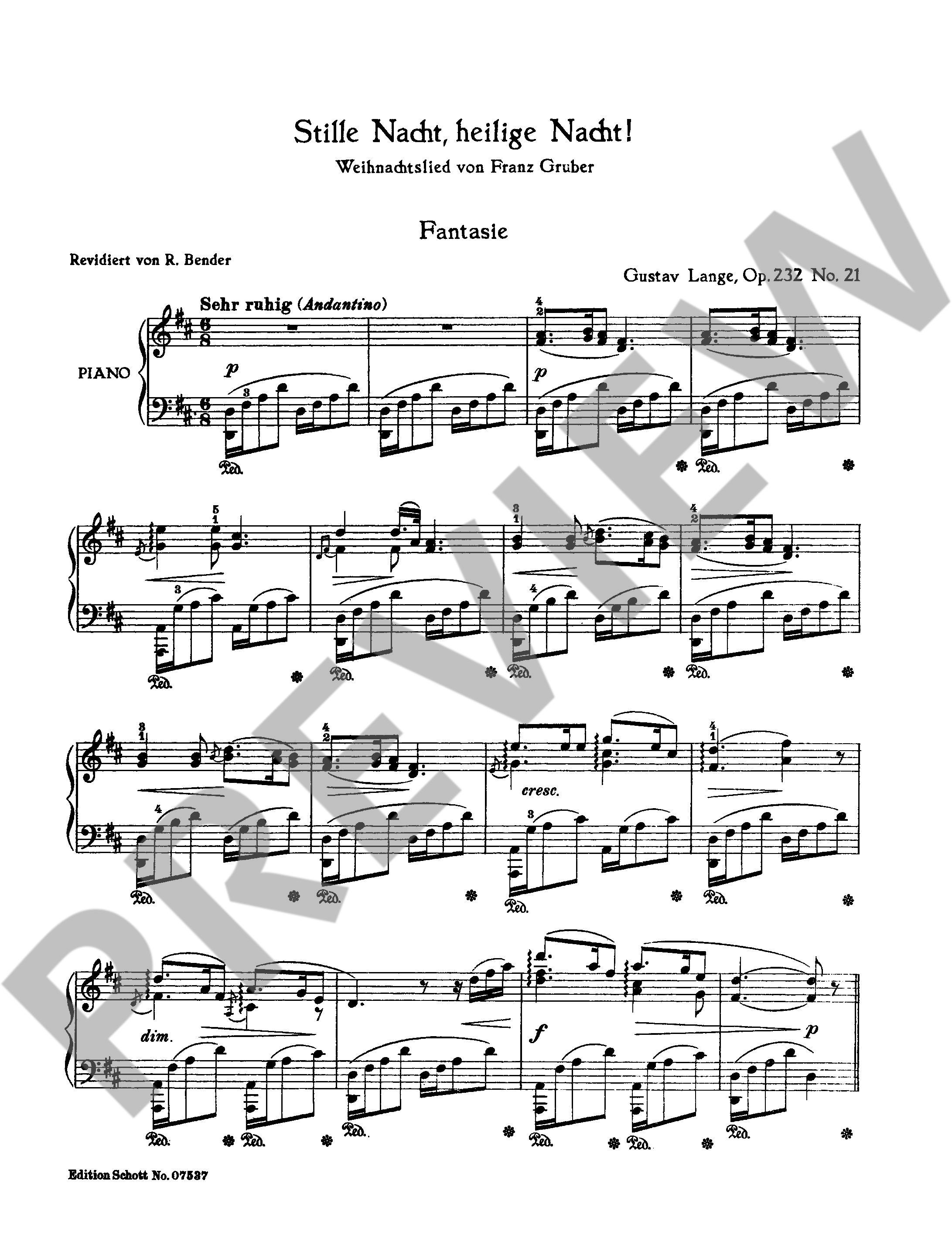 Other Cover Image Stille Nacht, heilige Nacht! op. 232/21 