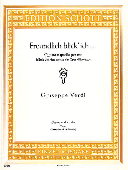 Front Cover Image Freundlich blick' ich 