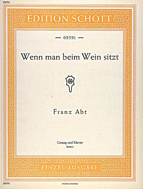 Other Cover Image Wenn man beim Wein sitzt op. 204/3 