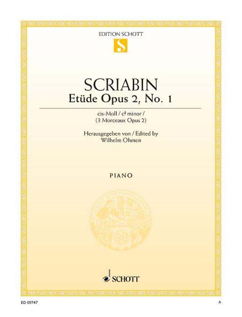 Front Cover Image Etüde cis-Moll op. 2/1 