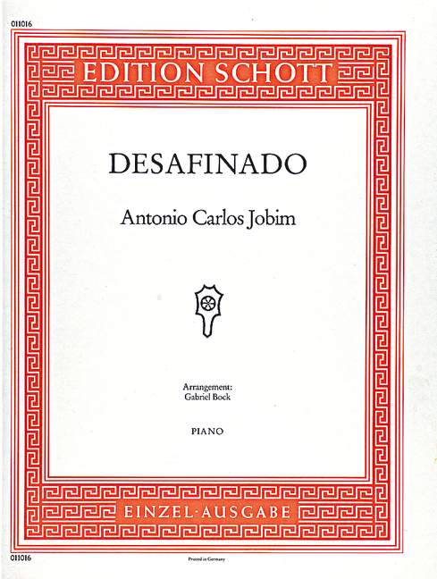 Front Cover Image Desafinado 