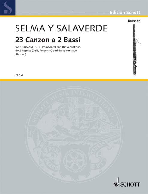 Front Cover Image 23 Canzon a 2 Bassi 