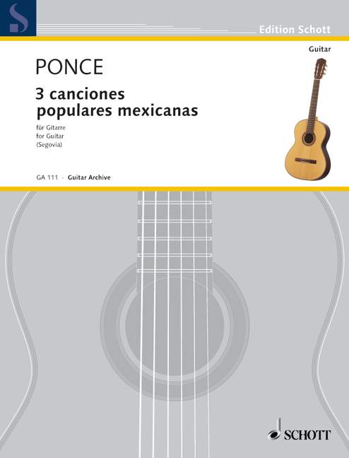 Front Cover Image Tres canciones populares mexicanas 
