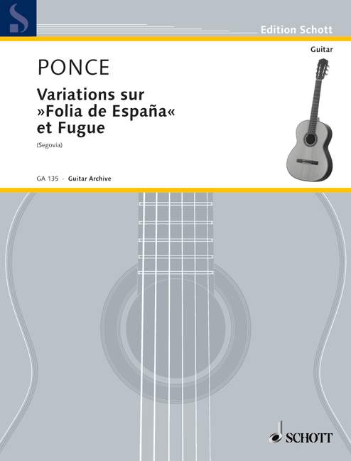 Front Cover Image Variations sur "Folia de España" et Fugue 