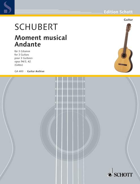 Front Cover Image Moment musical und Andante op. 94/3 und op. 42 D 780, D 845/2 