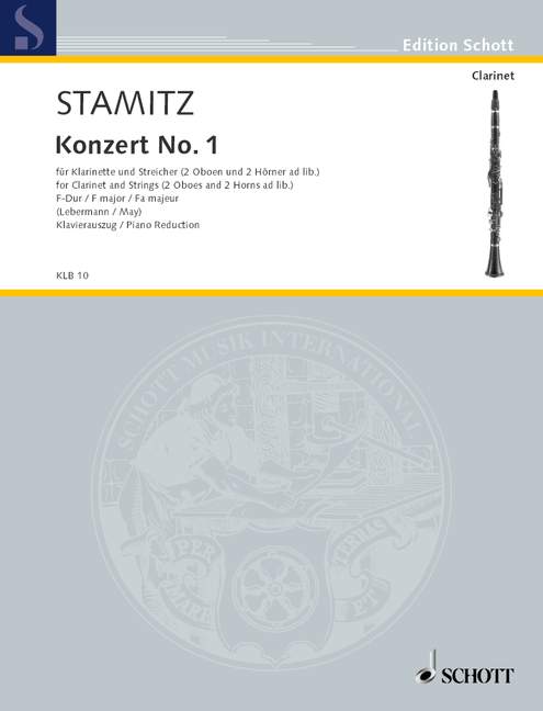 Front Cover Image Konzert Nr. 1 F-Dur 