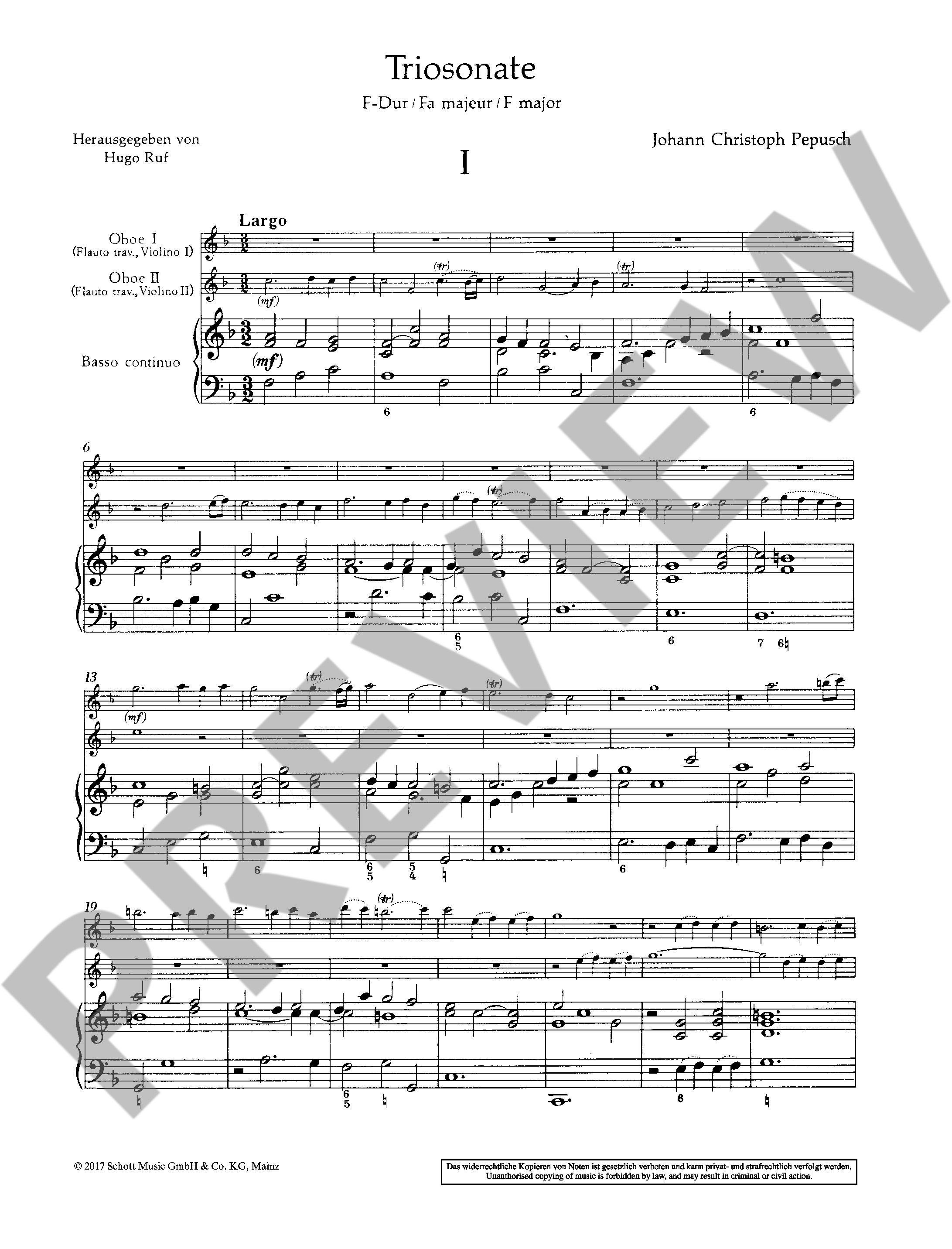 Other Cover Image Triosonate F-Dur 