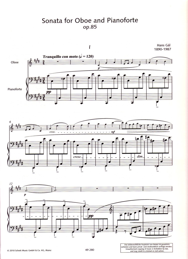 Other Cover Image Sonata op. 85 