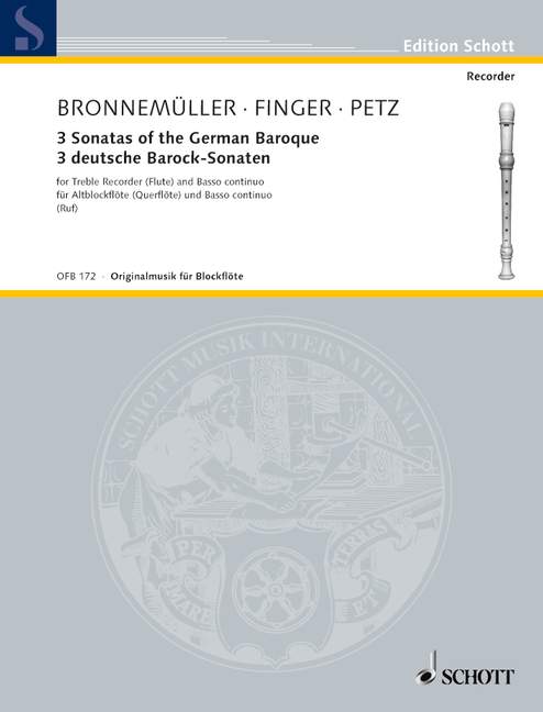 Front Cover Image 3 deutsche Barock-Sonaten 