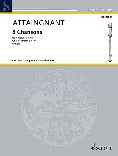 Front Cover Image 8 Chansons 