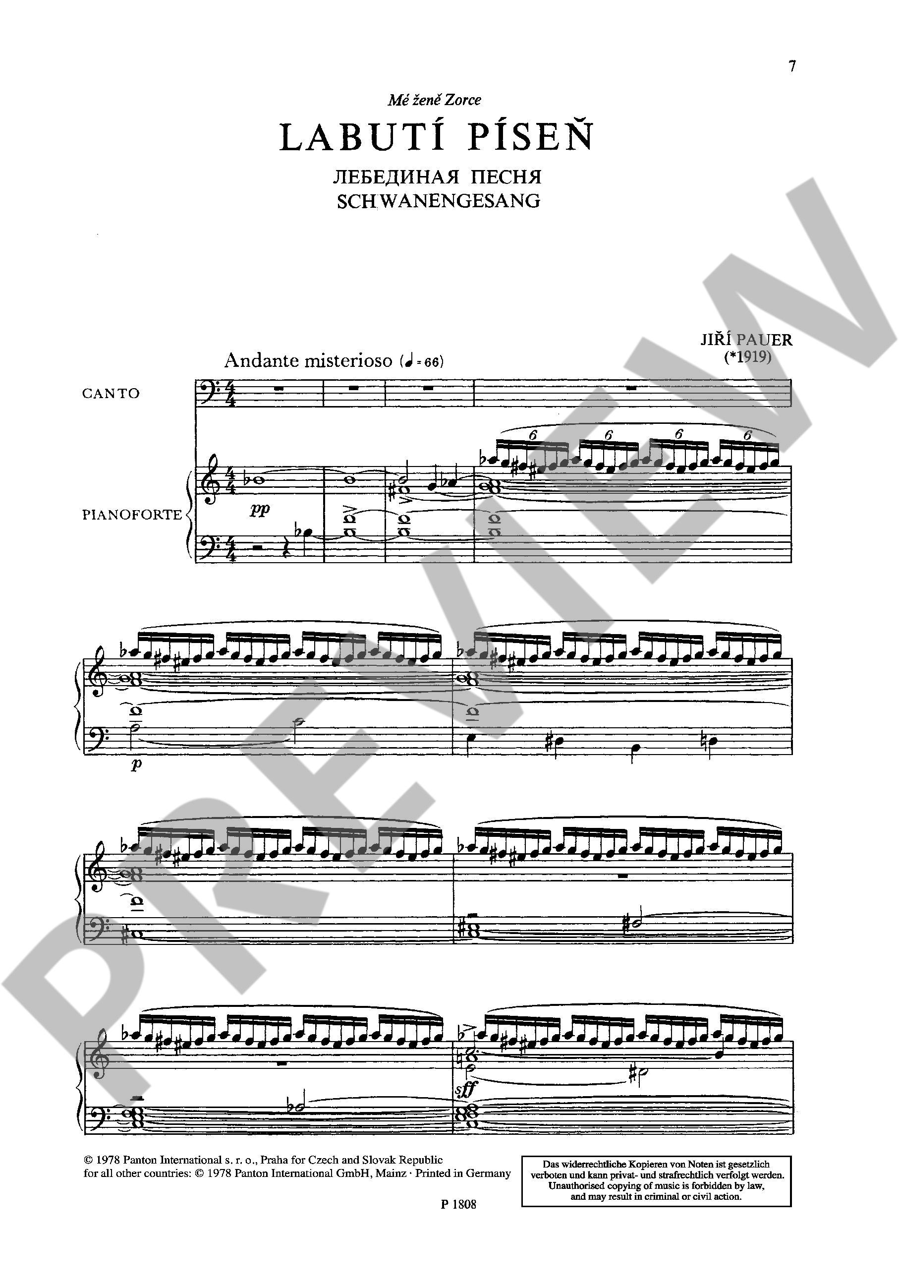 Other Cover Image Schwanengesang 