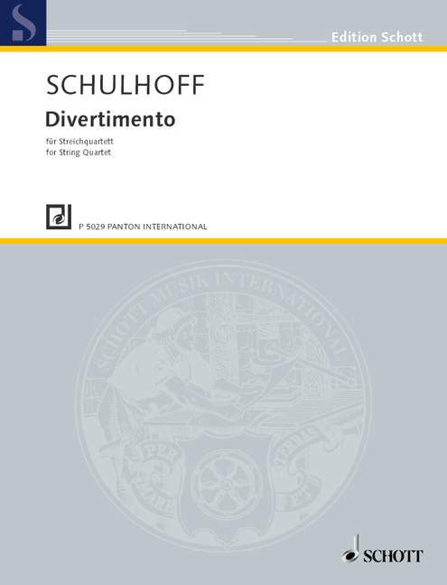 Front Cover Image Divertimento op. 14 WV 32 