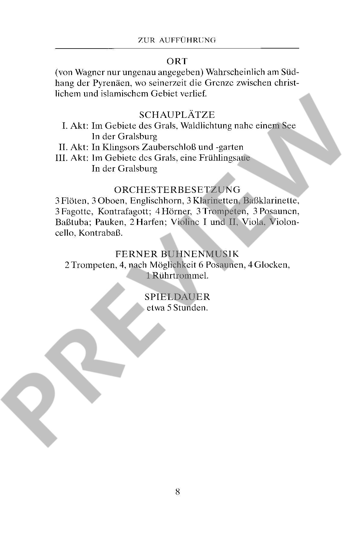 Other Cover Image Parsifal WWV 111 