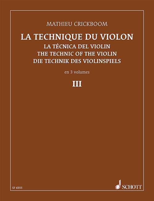 Front Cover Image Die Technik des Violinspiels Vol. 3