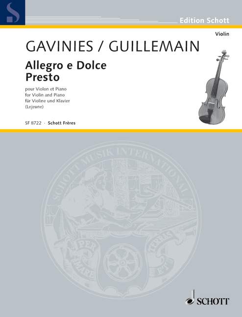 Front Cover Image Allegro e Dolce/Presto Nr. 8