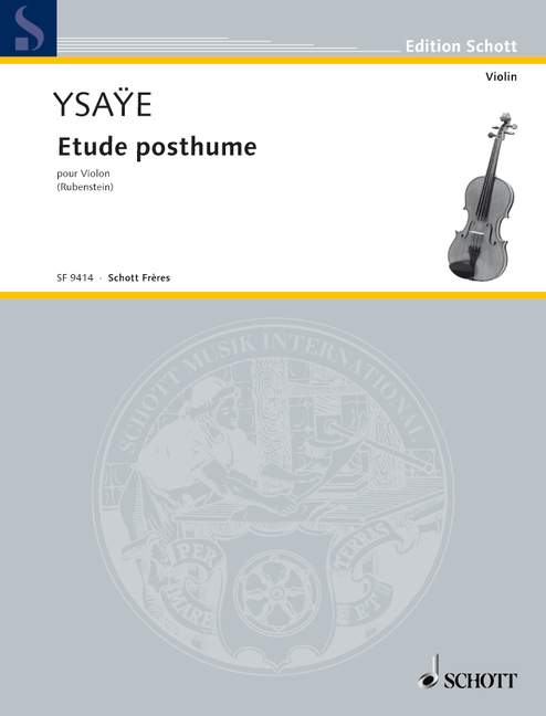 Front Cover Image Nachgelassene Etüde 