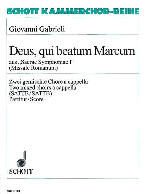 Front Cover Image Sacrae Symphoniae I 