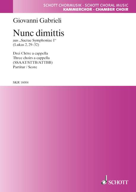Front Cover Image Sacrae Symphoniae I 