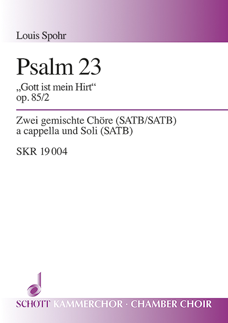Front Cover Image Drei Psalmen op. 85 
