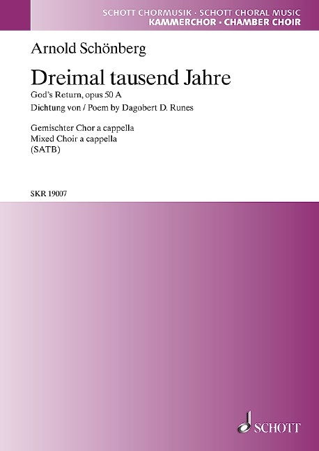 Front Cover Image Dreimal tausend Jahre op. 50a 