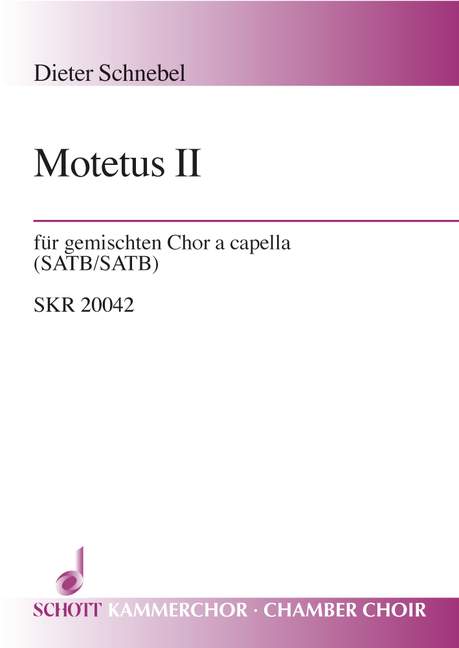 Front Cover Image Motetus II (Ricercar) 