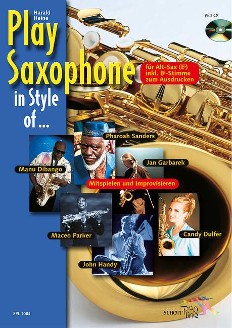 Front Cover Image Play Saxophone in Style of ... 