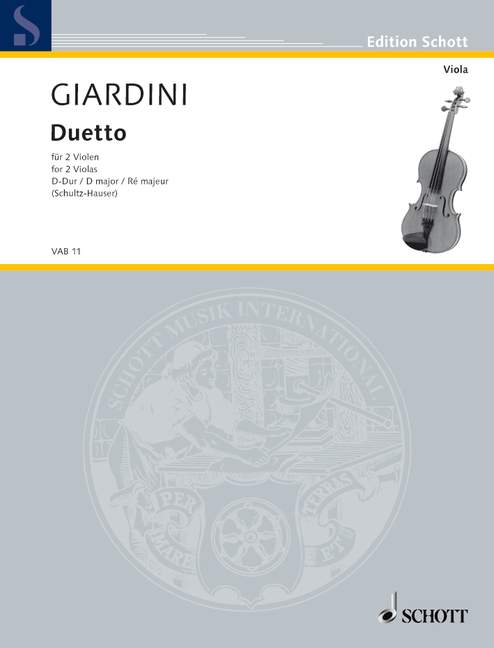 Front Cover Image Duetto D-Dur 