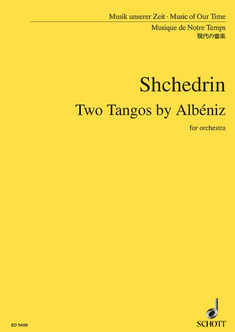 Front Cover Image Two Tangos by Albéniz 