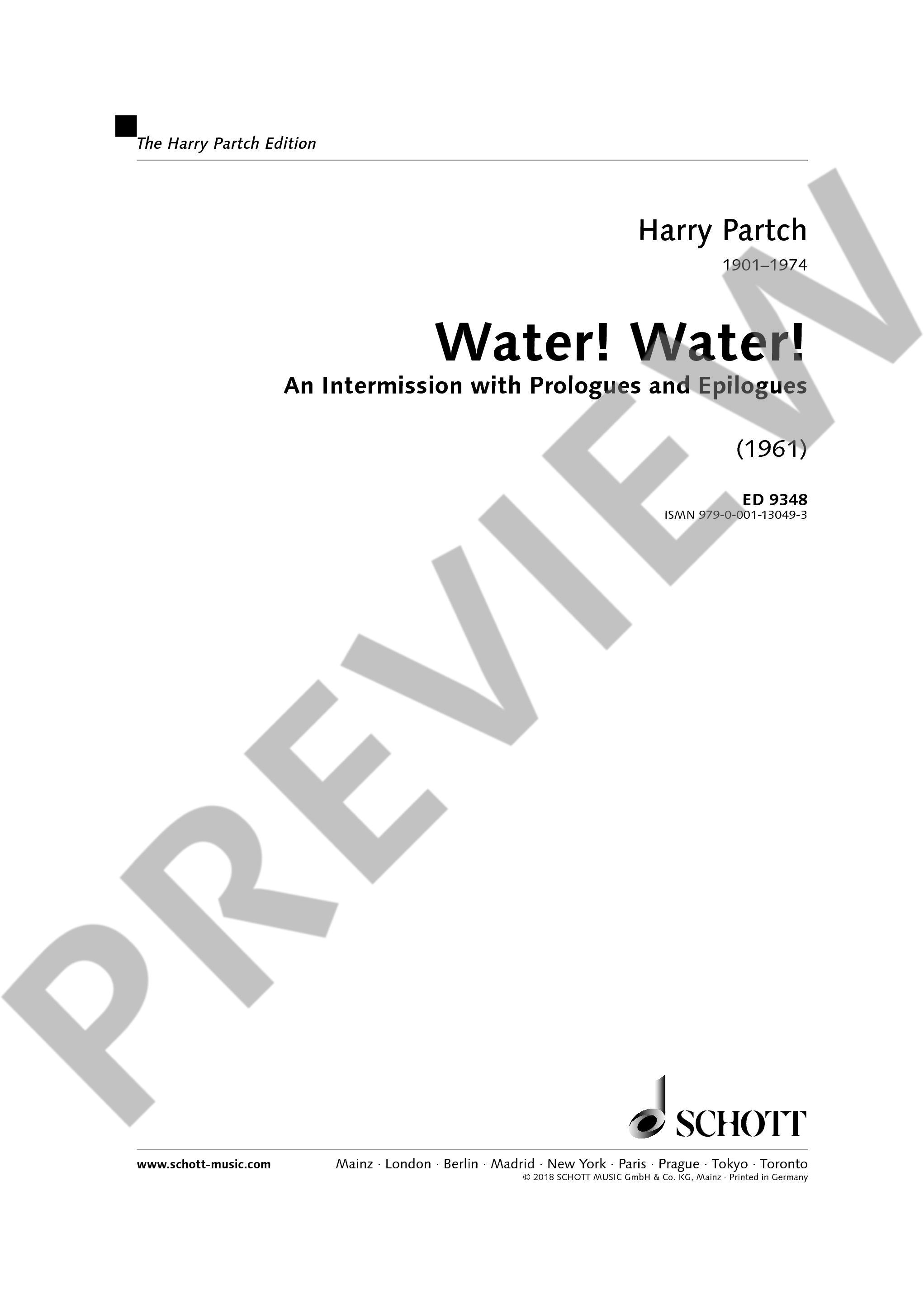 Other Cover Image Water! Water! 