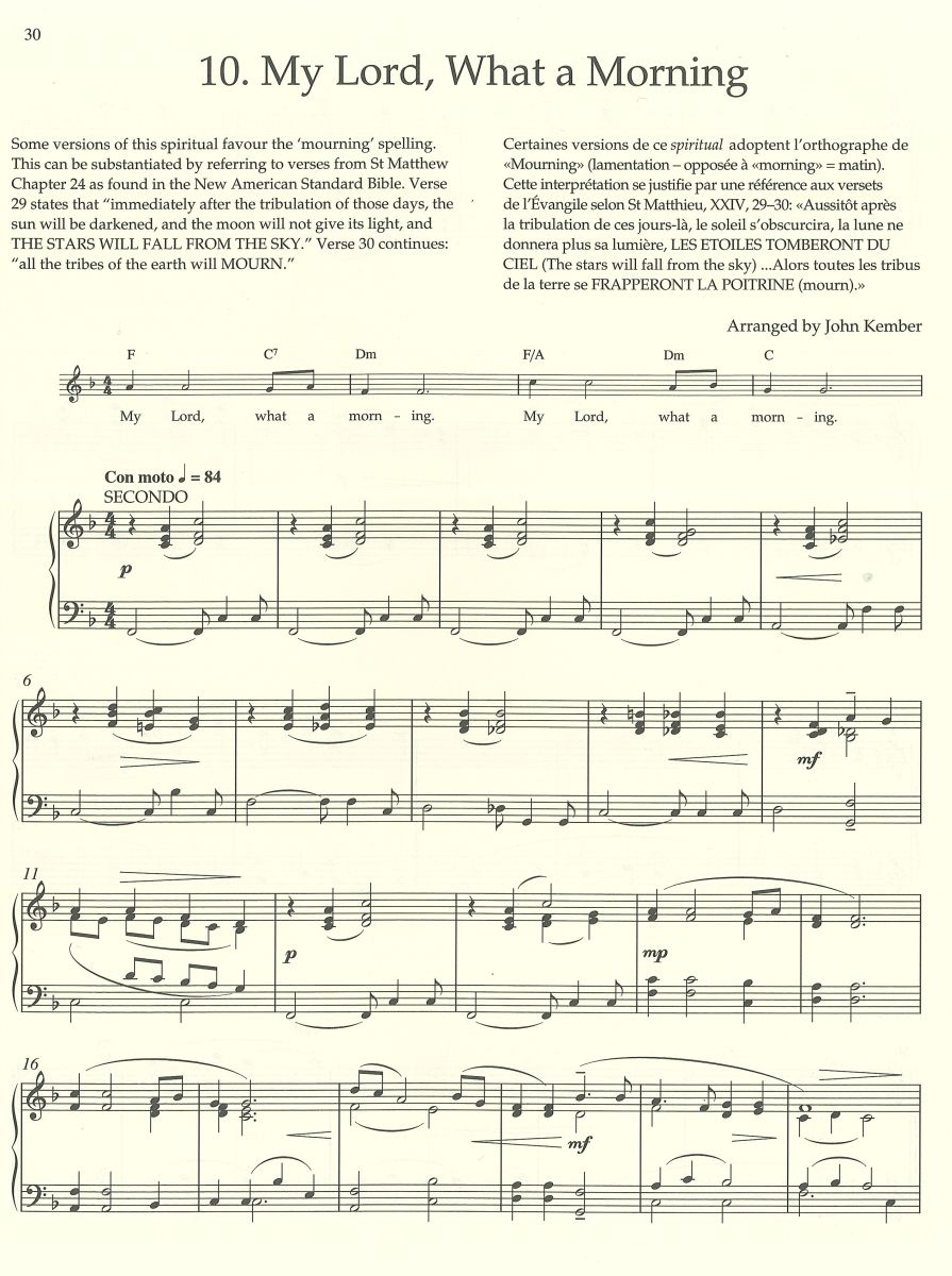 Other Cover Image 12 Spirituals for piano solo and duet 