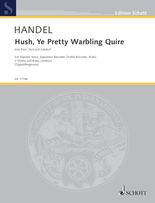 Front Cover Image Hush, Ye Pretty Warbling Quire Nr. 6