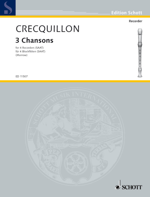 Front Cover Image 3 Chansons 