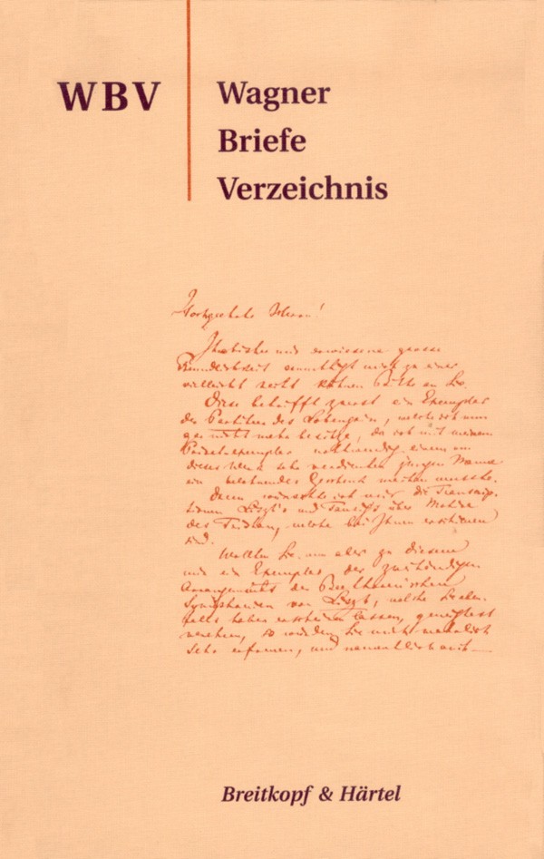 Front Cover Image Wagner-Briefe-Verzeichnis (WBV)