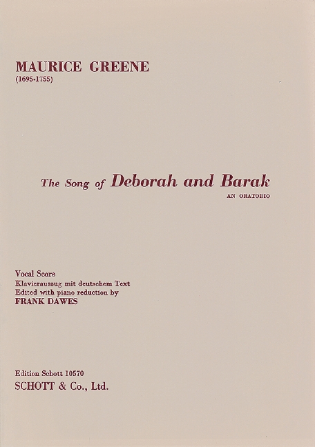 Front Cover Image Song of Deborah/Barak 