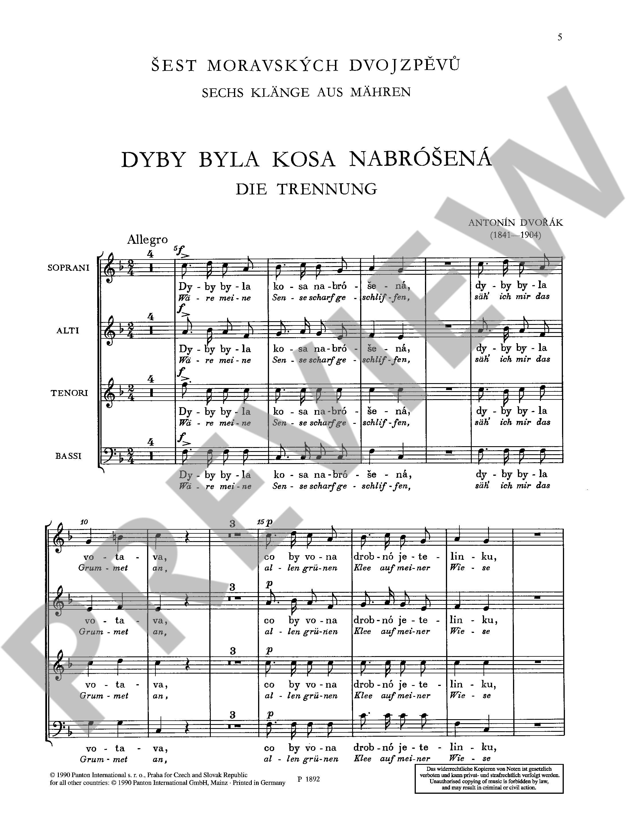 Other Cover Image Sechs Klänge aus Mähren 