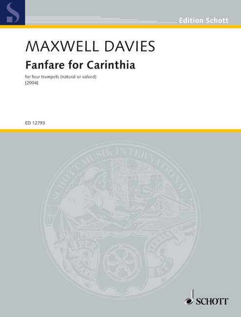 Front Cover Image Fanfare for Carinthia op. 249 