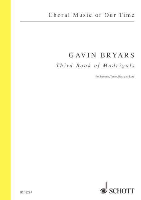 Front Cover Image Third Book of Madrigals 